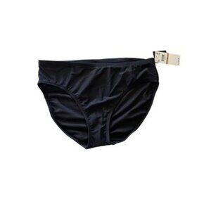 Island Escape Women's Black Brief Bikini Swim Bottoms Size 12‎ NWT $30